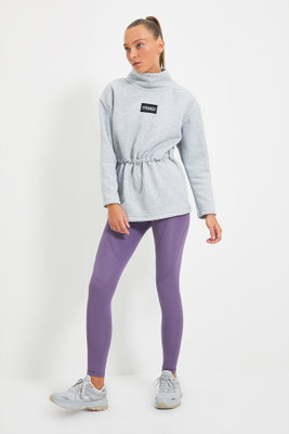 Trendyol Full Sleeve Solid Women Sweatshirt