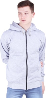 RiverHill Solid Hooded Neck Casual Men White Sweater