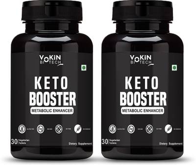 Vokin Biotech Keto Boosters 30 Tab Natural Weight Loss | Fat Burner For Women And Men Pack of 2