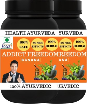 Health Ayurveda Addiction - Banana Flavor - 100 gms Powder (Pack Of 2)(2 x 100 g)