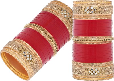 Lucky Jewellery Plastic Cubic Zirconia Bangle Set