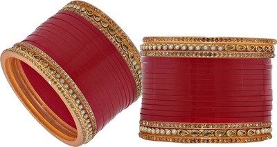 Lucky Jewellery Plastic Cubic Zirconia Bangle Set