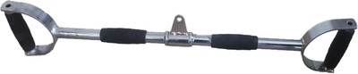 LCARNO Pro-Grip Straight D Handle 32 inch with Leather Gloves. Multi-training Bar
