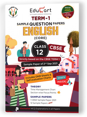 Educart Cbse Term 1 English Core Sample Papers Class 12 MCQ Book for Dec 2021 Exam(English, Paperback, unknown)