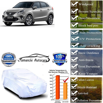 Tamanchi Autocare Car Cover For Toyota Glanza(Silver)