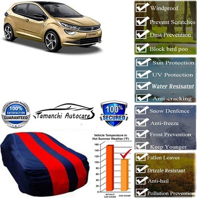 Tamanchi Autocare Car Cover For Tata Altroz(Red, Black)