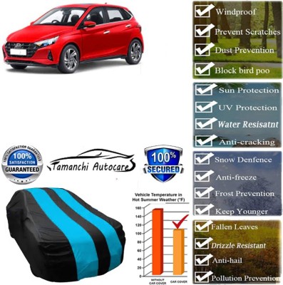 Tamanchi Autocare Car Cover For Mahindra i20(Blue, Black)