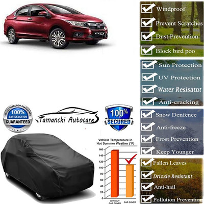 Tamanchi Autocare Car Cover For Honda City i-Vtec(Black)