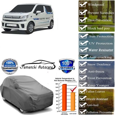 Tamanchi Autocare Car Cover For Maruti Suzuki Wagon R VXI AMT 1.2 Petrol(Grey)