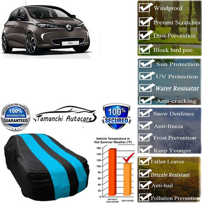 Tamanchi Autocare Car Cover For Renault Zoe(Blue, Black)