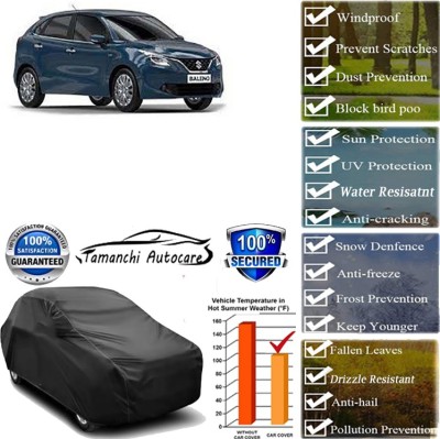 Tamanchi Autocare Car Cover For Maruti Suzuki Baleno(Black)