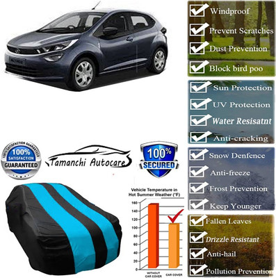 Tamanchi Autocare Car Cover For Tata Altroz XT Diesel(Blue, Black)