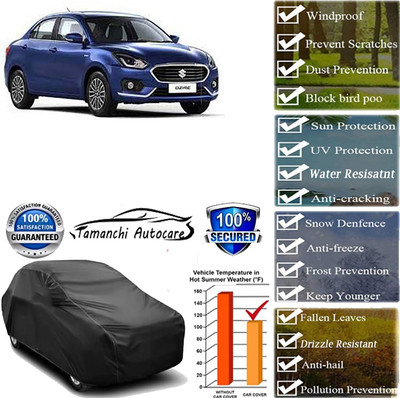Tamanchi Autocare Car Cover For Maruti Suzuki Swift Dzire(Black)