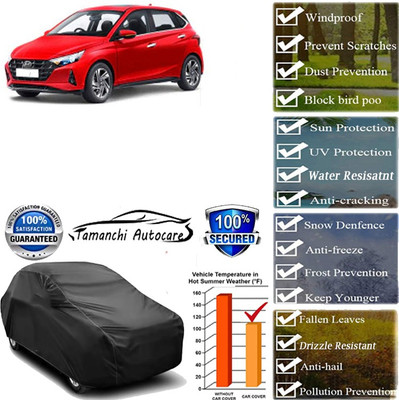 Tamanchi Autocare Car Cover For Mahindra i20(Black)