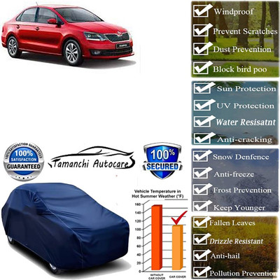 Tamanchi Autocare Car Cover For Skoda Rapid(Blue)