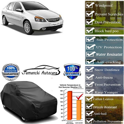 Tamanchi Autocare Car Cover For Tata Indigo eCS(Black)