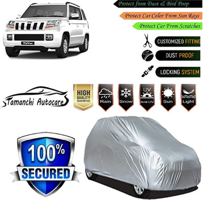 Tamanchi Autocare Car Cover For Mahindra TUV300 Plus Facelift(Silver)
