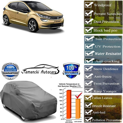 Tamanchi Autocare Car Cover For Tata Altroz(Grey)