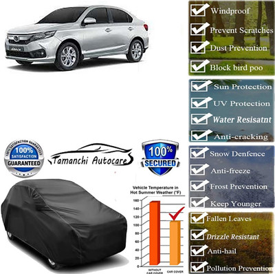 Tamanchi Autocare Car Cover For Honda Amaze(Black)