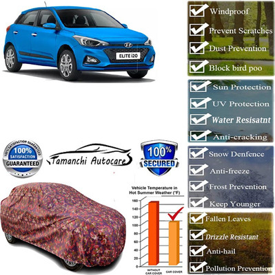 Tamanchi Autocare Car Cover For Hyundai Elite i20(Multicolor)