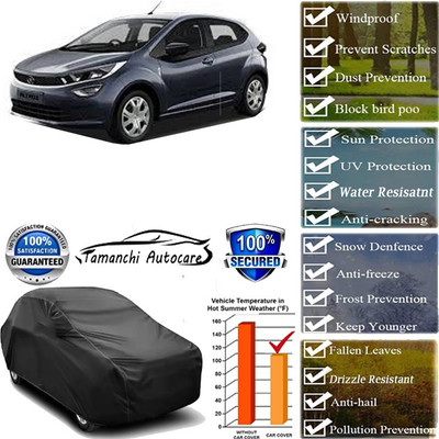 Tamanchi Autocare Car Cover For Tata Altroz XT Diesel(Black)