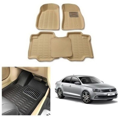 RS ENTERPRISES CARS PVC 3D Mat For  Volkswagen Jetta(Beige)