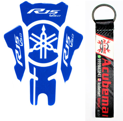 acube mart Sticker & Decal for Bike(Blue)