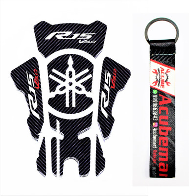 acube mart Sticker & Decal for Bike(Black)