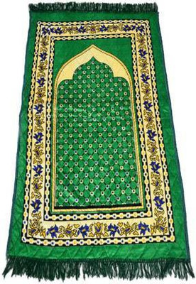 Dulhan Green Velvet Carpet(2 ft,  X 4 ft, Rectangle)