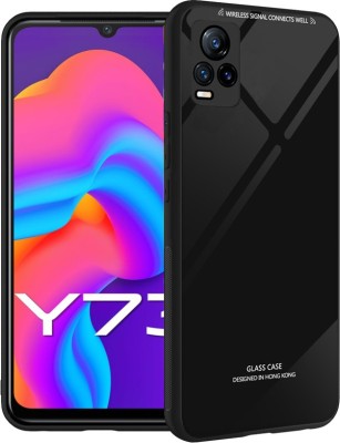 BOZTI Back Cover for VIVO Y73, Vivo Y73 2021(Black, Grip Case, Pack of: 1)