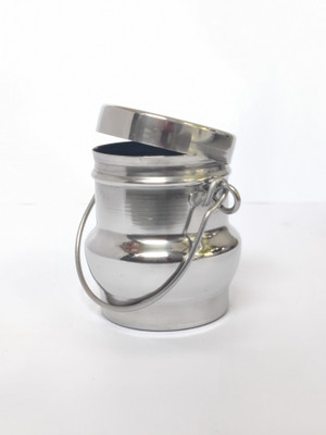 Revathi Steel Milk Container  - 1 ml(Pack of 2, Silver)