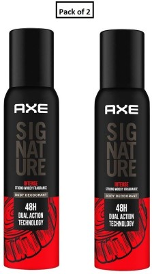 AXE Signature Intense Strong Woody Fragrance No Gas Deodorant Body Spray Each 122ml Set of --2 Body Spray  -  For Men(244 ml, Pack of 2)