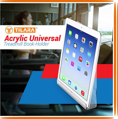 TILARA 1 Compartments Acrylic Treadmill Book Holder(Clear)