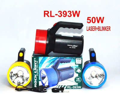 ROCK LIGHT A1 RL393W HANDLE AND EMERGENCY LIGHT 8 hrs Torch Emergency Light(White)