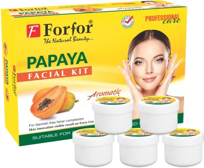 FORFOR The Natural Beauty Papaya Facial Kit for instant Glow(550 g)