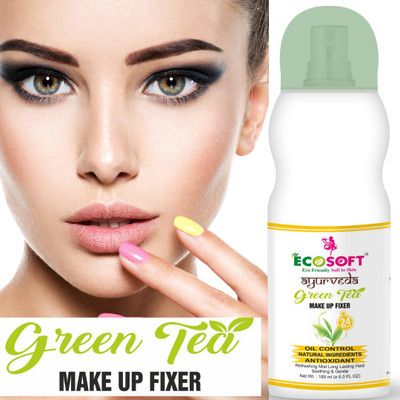 ECOSOFT AYURVEDA Correct over powdering by misting face & patting off excess. Foundation(Transparent, 180 ml)