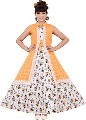 Kitty-Fashion Flared/A-line Gown(Yellow)