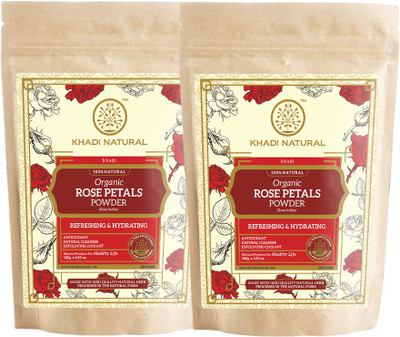 KHADI NATURAL Rose Petals Organic Powder(200 g)