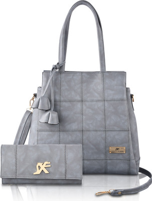 SXF SPEED X FASHION Women Grey Hand-held Bag(Pack of: 2)