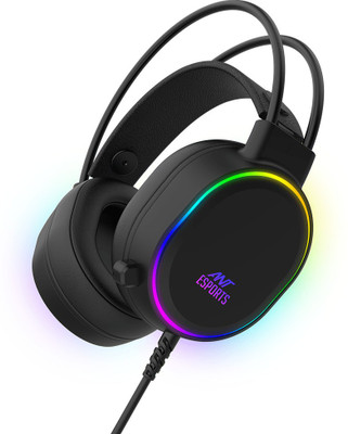 Ant Esports H1000 Wired(Black, On the Ear)