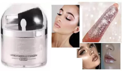 Latixmat Shimmery Shiny Silver Highlight For Professional Look  Highlighter(SILVER)