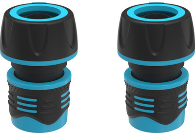 Divine Tree 3/4 Inch Rubber Hose Nozzle Garden Water Hose Quick Connector Pack of 2 Hose Connector