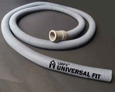 LSRP's Universal Fit 2 Meter Front Load Washing Machine Drain Pipe – Front Loading Machine Drain Hose Pipe – Waste Water Drain Pipe – Waste Water Outlet Pipe – Outlet Hose / Waste Water Drain Outlet Flexible Hose Pipe Tube / Extension Pipe / Discharge Pipe – Grey Hose Pipe(200 cm)