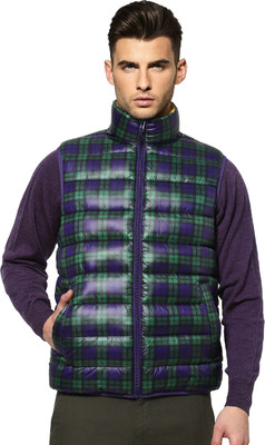 JACK & JONES Sleeveless Checkered Men Jacket
