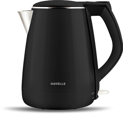 HAVELLS Aqua plus 1500w Electric Kettle(1.2 L, Black)