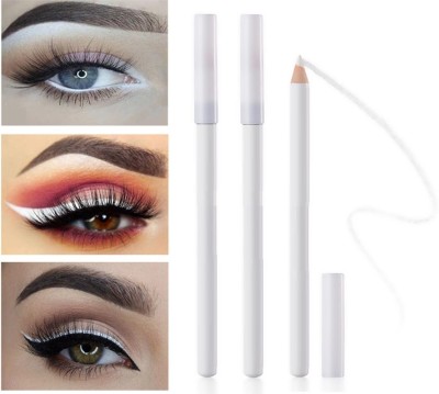 THTC Professional White & Kajal Pencil Eye Liner Waterproof Long Lasting(white, 6 g)