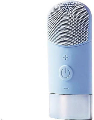Vaquita S-031B Premium 2 in 1 Face Cleansing Brush & Massager for Deep Cleansing & Exfoliation Massager Massager(Blue)