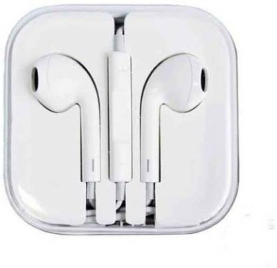 SANNO WORLD IPHONE_ Earphone with Mic ,Combo pack of 2 Wired Headset Wired Headset(White, In the Ear)
