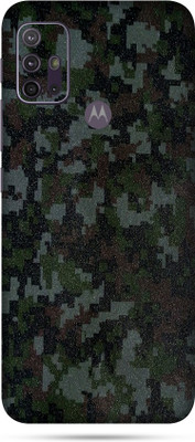 OggyBaba motorola g10 power, Phone Back side Protector and Camera Protector Mobile Skin(Digital Army Camouflage Skin Matte Finish Skin)