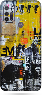 OggyBaba motorola g10 power, Phone Back side Protector and Camera Protector Mobile Skin(Abstract Azure Skin Matte Finish Skin)